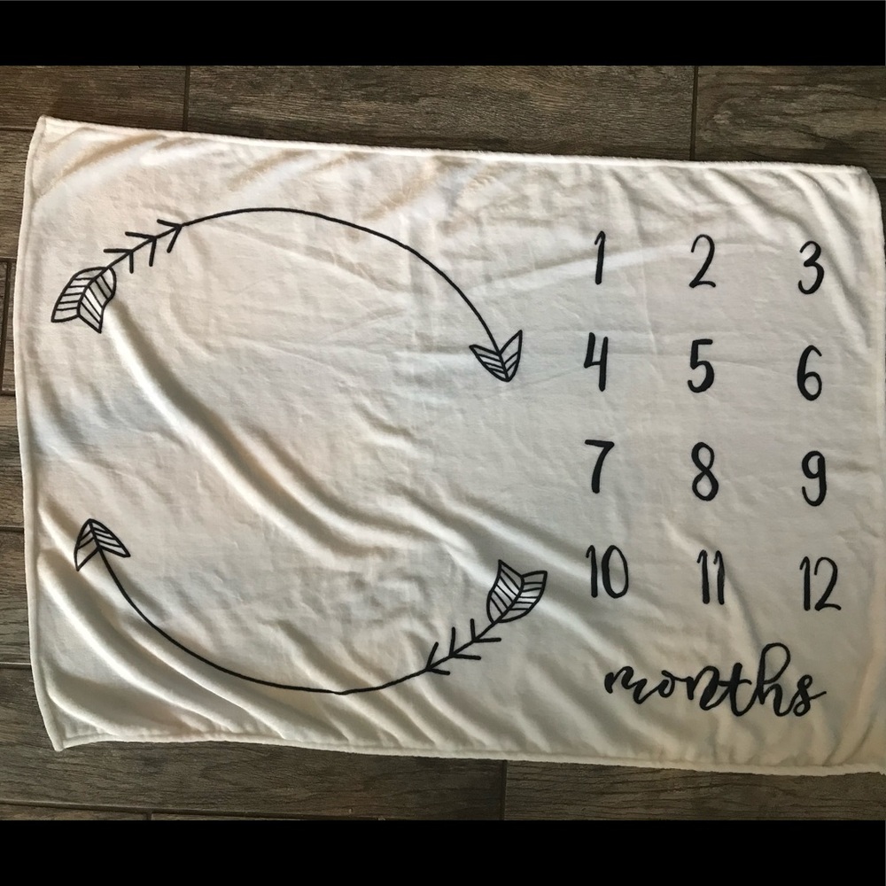 Baby Month Milestone Blanket and Cards